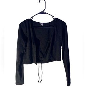 Black long sleeve sweater/coverup